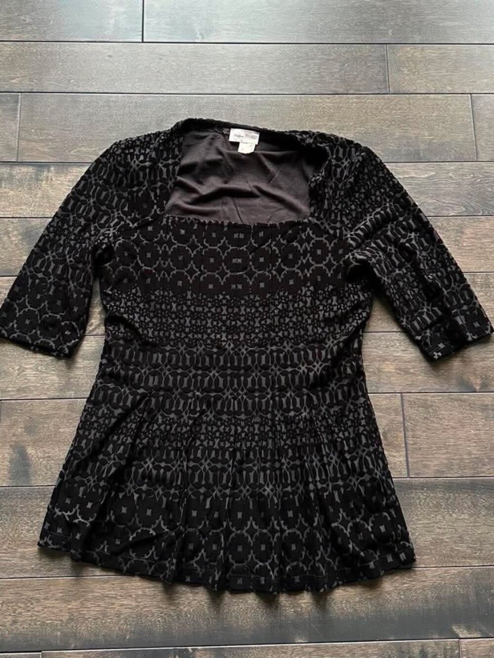 Anthropologie Meadow Rue Burnout Velvet Top